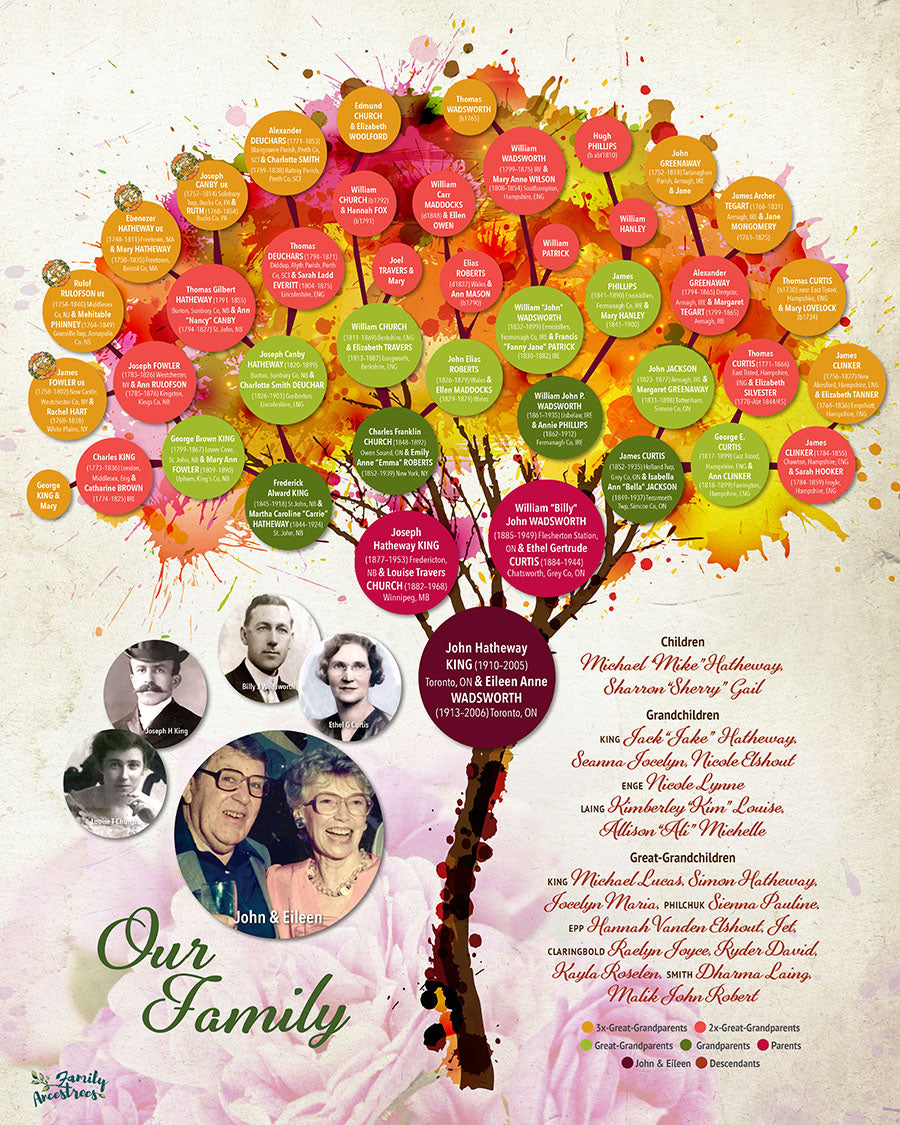 Custom "Not-So-Mini" Family Tree Design
